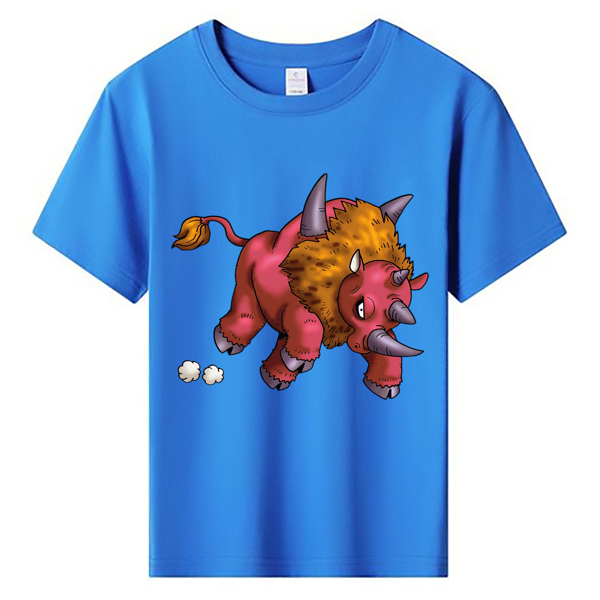 （画像用） ドラゴンクエスト Doragon Kuesuto Dragon Quest 綿100％キッズTシャツ（フロントプリント）